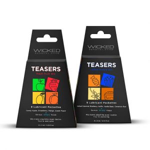 teasers fruit Wicked Sensual Care lube sample pack